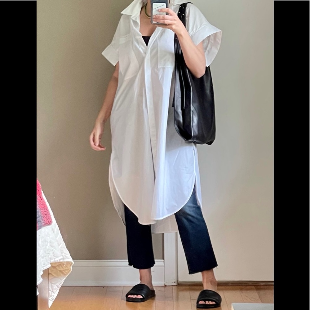 Zara White Button Down Shirt - Picture 2 of 9
